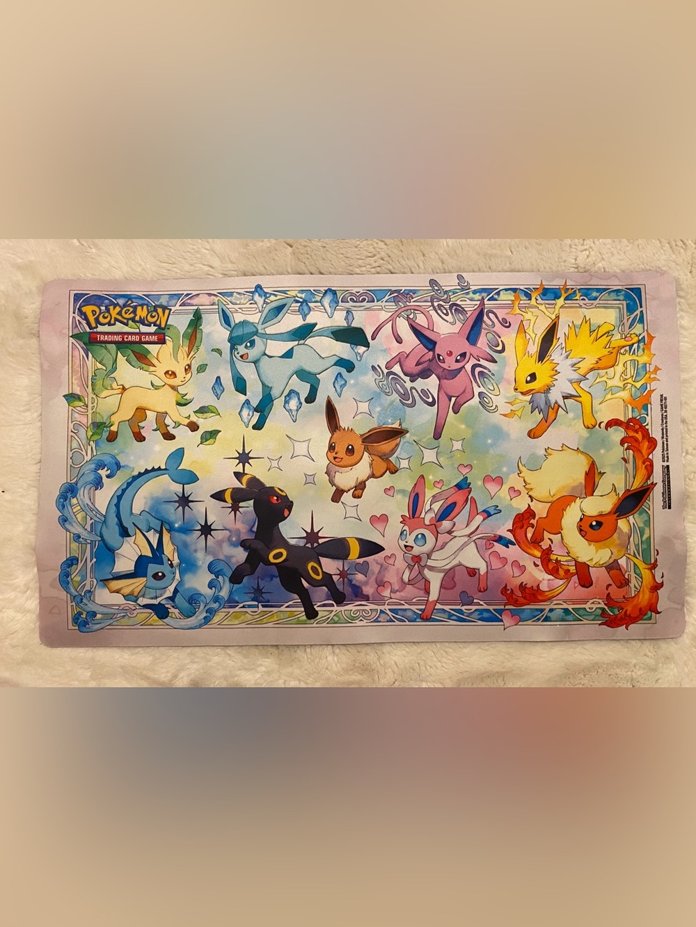 Pokémon TCG Prismatic Evolutions Playmat Eevee & Eeveelutions Super Premium